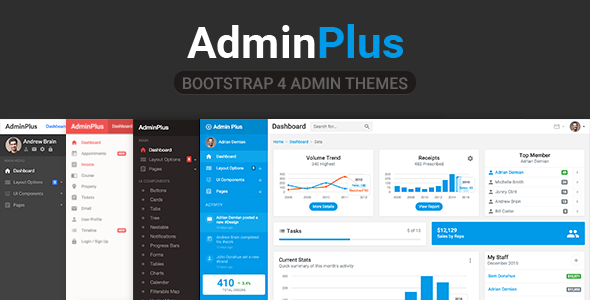 AdminPlus Premium — шаблон админ-панели на Bootstrap