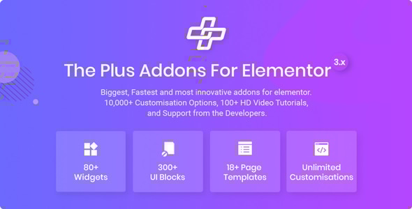 The Plus - аддон для плагина Elementor Page Builder WordPress