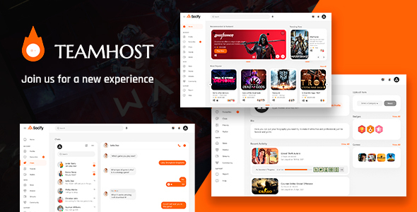 TeamHost – HTML шаблон для игровых сообществ