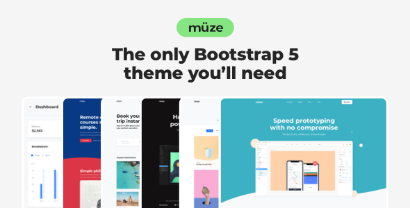 Muze – универсальный HTML5 шаблон для веб-разработки