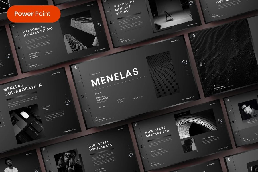 Шаблон PowerPoint Menelas — идеальный выбор для бизнес-презентаций