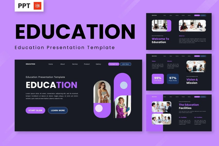 Шаблон PowerPoint Education — образовательная презентация