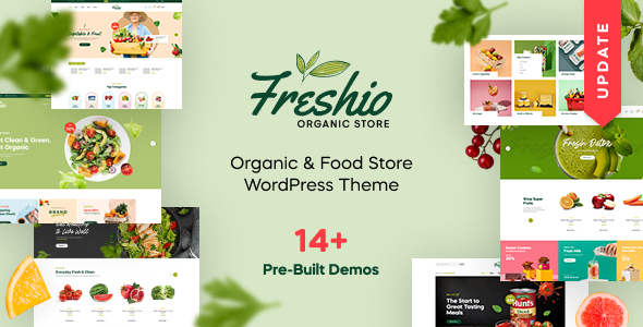 Freshio — тема WordPress для магазина органических продуктов