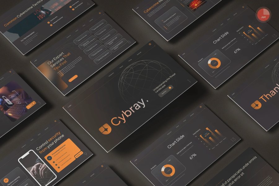 Cybray — презентация PowerPoint на тему киберпреступности