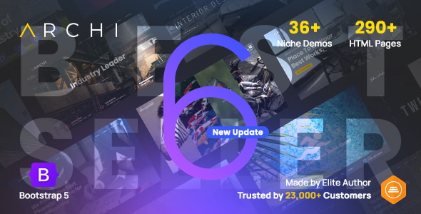 Archi - премиум многоцелевой шаблон сайта