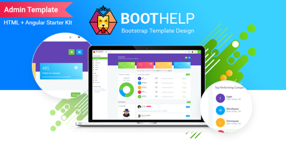 BootHelp – HTML5 шаблон для администрирования и стартер-кит на Angular