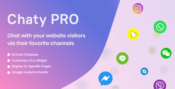 Chaty Pro – плагин для чата, виджеты связи и кнопки для Telegram, WhatsApp, SMS и других каналов
