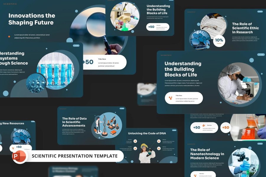 Шаблон PowerPoint для нефтяной промышленности «Science – Oil Industry»