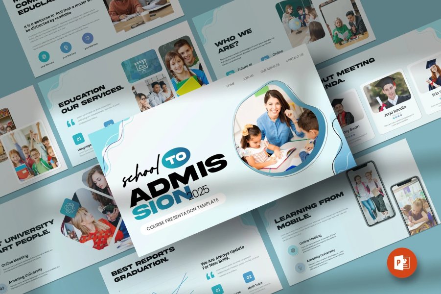 Шаблон PowerPoint для поступления в школу