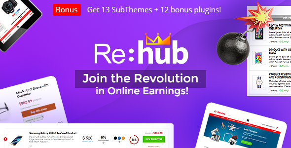 REHub — премиум тема для WordPress для создания сайтов с множеством функций