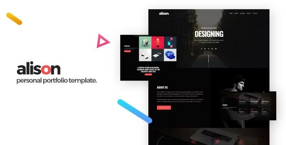 Alison – адаптивный HTML5-шаблон для эффектного портфолио