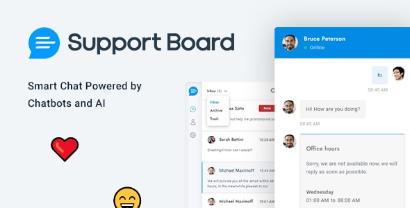 Support Board — плагин для чата и поддержки на WordPress