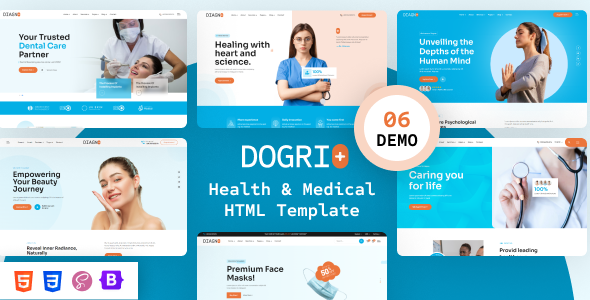 Dogri – HTML5-шаблон для клиник и медицинских сервисов