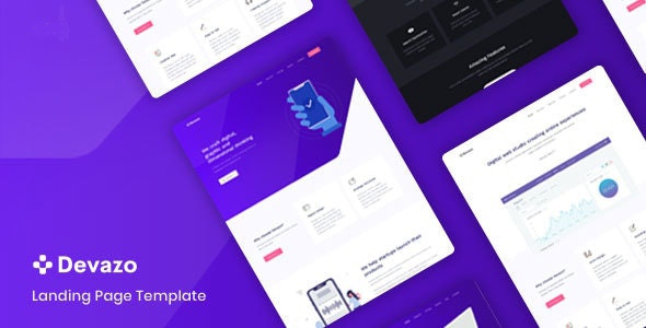Devazo – универсальный Bootstrap landing page шаблон