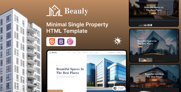 Beauly – HTML-шаблон для демонстрации недвижимости