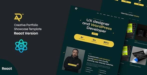 Liam — шаблон для личного портфолио на React