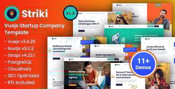 Striki — Скоростной фундамент для IT-стартапа на Vue.js и Strapi 4
