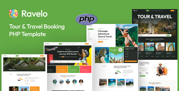 Ravelo — PHP-шаблон для бронирования путешествий и туров