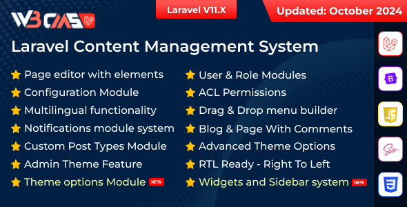 W3CMS-Laravel — современная система управления контентом на Laravel