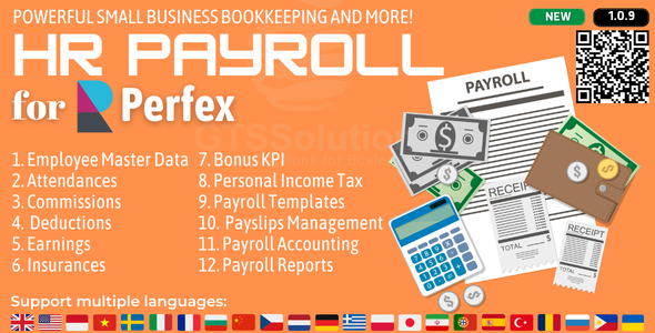 HR Payroll — модуль расчета заработной платы для Perfex CRM