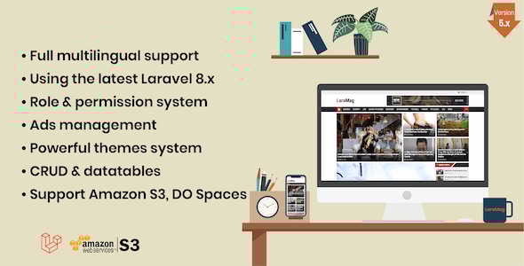 LaraMag — многоязычная система новостей и журналов на Laravel