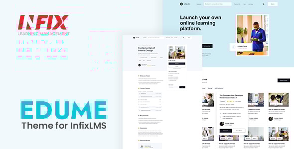 EduMe Theme — современная тема для Infix LMS на базе Laravel