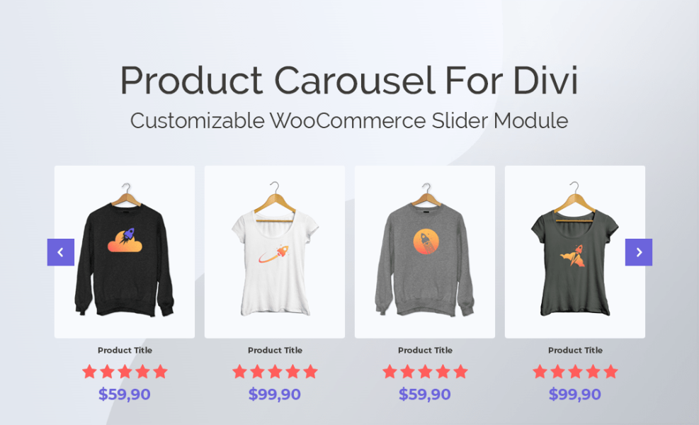 Product Carousel for Divi and WooCommerce — плагин для создания каруселей продуктов на WordPress