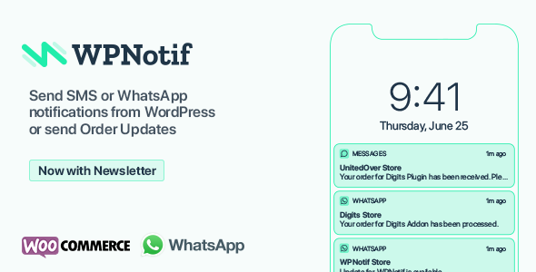 WPNotif — плагин для уведомлений по SMS и WhatsApp для WordPress