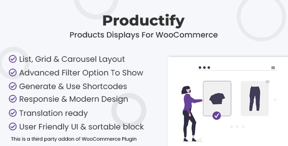 Productify — уникальные шаблоны отображения продуктов для WooCommerce