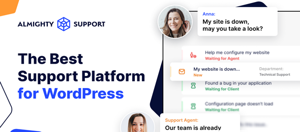 Almighty Support — WordPress плагин для общения с клиентами и партнерами