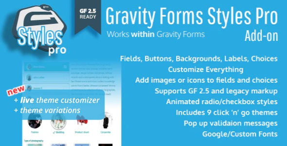 Gravity Forms Styles Pro Add-on – улучшение дизайна форм
