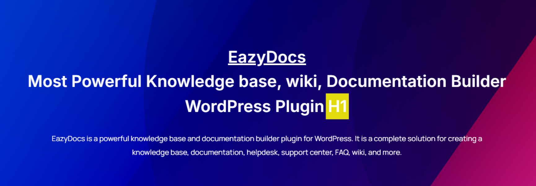 EazyDocs Pro – плагин для создания документации в WordPress