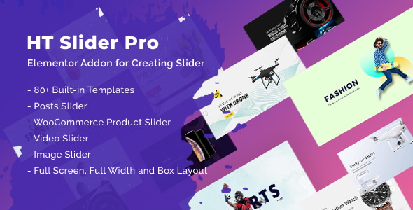 HT Slider Pro для Elementor — слайдер для вашего сайта на WordPress