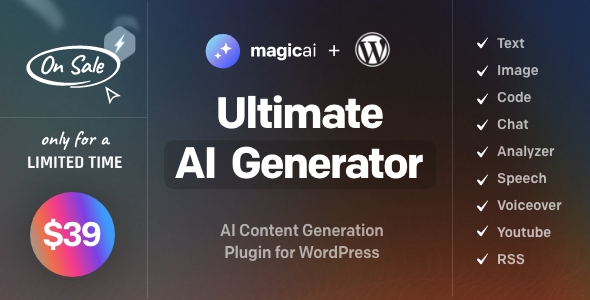 MagicAI для WordPress — помощник для создания контента с использованием ИИ