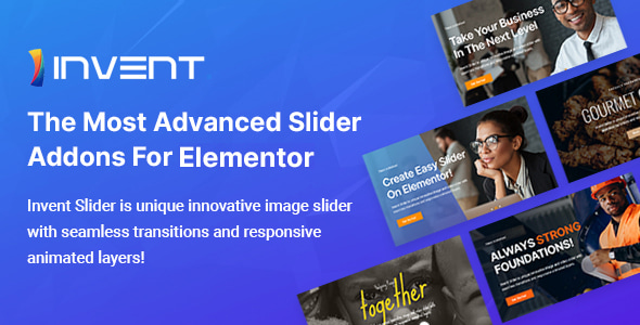 Invent Slider — плагин для создания слайдеров для Elementor