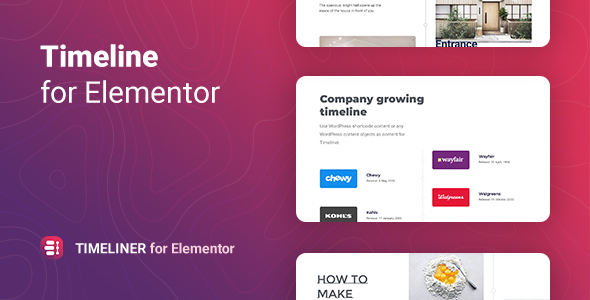 Timeliner — таймлайн для Elementor