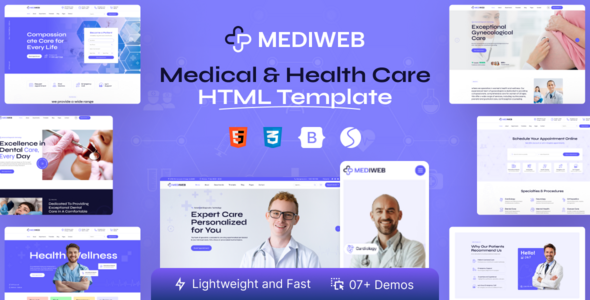 Mediweb — современный HTML-шаблон для медицинских центров и частной практики