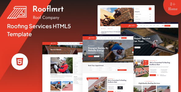 Roofimrt — HTML5-шаблон для бизнеса в сфере кровельных услуг