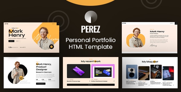 Perez — профессиональный HTML-шаблон портфолио