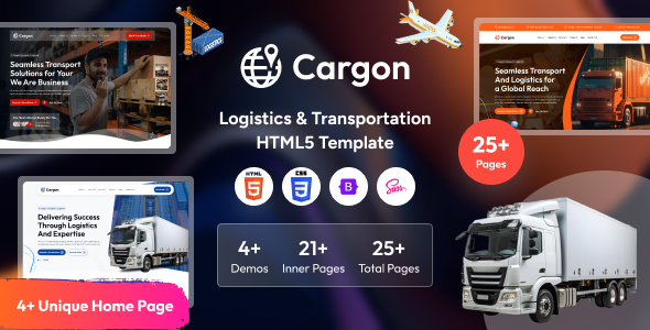 Cargon — HTML-шаблон для транспортных и логистических компаний
