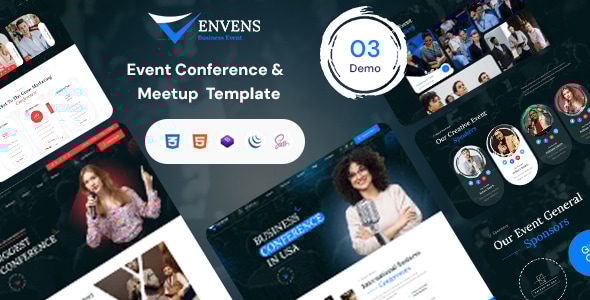 Envens — HTML5-шаблон для мероприятий, конференций и встреч