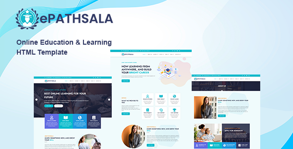 ePathsala — HTML-шаблон для образовательных платформ и школ