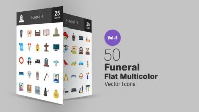 50 pohoronnyh mnogocvetnyh svg ikonok