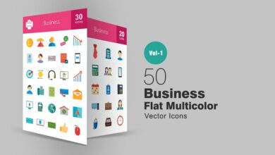 50 mnogocvetnyh svg ikonok biznes tematiki