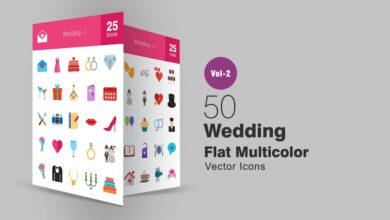 50 svadebnyh mnogocvetnyh svg ikonok